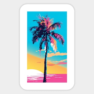 Pop Art Palm Tree Sticker